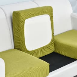 1pc Jacquard Sofa Seat Cushion Cover Chair Cover Stretch Washable Removable Slipcover 1/2/3/4 Seat Polar Fleece Sofa Protector