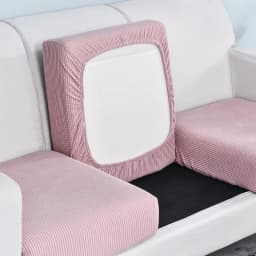 1pc Jacquard Sofa Seat Cushion Cover Chair Cover Stretch Washable Removable Slipcover 1/2/3/4 Seat Polar Fleece Sofa Protector