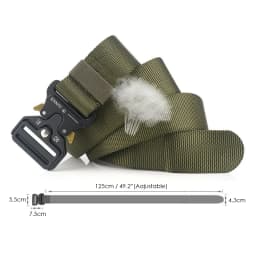 VATLTY 4.3cm Military Belt for Men 1200D Strong Soft Nylon Wide Belt Rust-Proof Metal Buckle Tactical Outdoors Belt Male Gifts