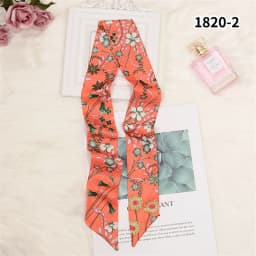 Retro Bag Scarf Women Luxury Small Silk Scarf 2021 Handbag Ribbon Brand Fashion Hair band Head Scarf Long Skinny Scarf Wholesale