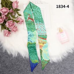 Retro Bag Scarf Women Luxury Small Silk Scarf 2021 Handbag Ribbon Brand Fashion Hair band Head Scarf Long Skinny Scarf Wholesale