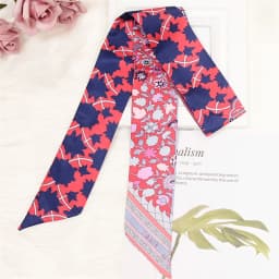 Retro Bag Scarf Women Luxury Small Silk Scarf 2021 Handbag Ribbon Brand Fashion Hair band Head Scarf Long Skinny Scarf Wholesale