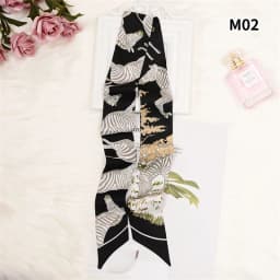 Retro Bag Scarf Women Luxury Small Silk Scarf 2021 Handbag Ribbon Brand Fashion Hair band Head Scarf Long Skinny Scarf Wholesale