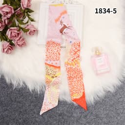 Retro Bag Scarf Women Luxury Small Silk Scarf 2021 Handbag Ribbon Brand Fashion Hair band Head Scarf Long Skinny Scarf Wholesale