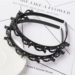 Double Layer Bands Clip Hairbands Fashion Plastic Braided Headband Punk New Knitting Womens Headwear Hair Accessories Pearl