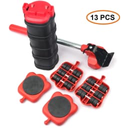 Heavy Duty Furniture Lifter Mover Set Furniture Mover Tool Transport Lifter Heavy Stuffs Moving Wheel Roller Bar Hand Tools