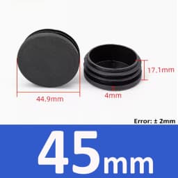 Round Plastic Blanking End Cap Black Tube Pipe Inserts Plug Chair Table Feet Cap Tube Pipe Insert Plug Decorative Dust Cover