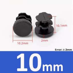 Round Plastic Blanking End Cap Black Tube Pipe Inserts Plug Chair Table Feet Cap Tube Pipe Insert Plug Decorative Dust Cover