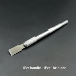 SAYTL Rubber Shovel Glue Knife Flat Metal Blade Set Knife Kit UV Glue Knife Remover for Mobile Phone Screen Repair Tools Kit