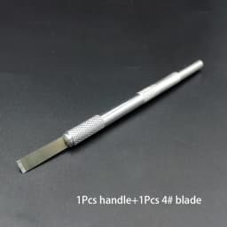 SAYTL Rubber Shovel Glue Knife Flat Metal Blade Set Knife Kit UV Glue Knife Remover for Mobile Phone Screen Repair Tools Kit