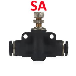 High Quality Black Pneumatic Fitting Pipe Connector Tube Air Quick Fittings 3/4/6/8/10/12/14/16mm PU PY PK PE PV SA HVFF  PZA PM