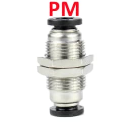 High Quality Black Pneumatic Fitting Pipe Connector Tube Air Quick Fittings 3/4/6/8/10/12/14/16mm PU PY PK PE PV SA HVFF  PZA PM