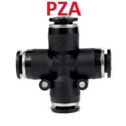 High Quality Black Pneumatic Fitting Pipe Connector Tube Air Quick Fittings 3/4/6/8/10/12/14/16mm PU PY PK PE PV SA HVFF  PZA PM