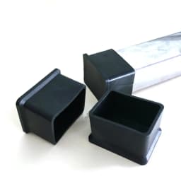 Rubber Chair Leg Caps Table Feet Furniture Tube End Cover Tips Non-slip Floor Protector Pads Pipe Plugs Black Square/Rectangle