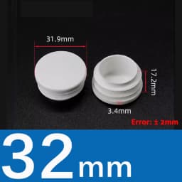 10Pcs White/Black Plastic Round Table Chair Feet Cap Caps Tubing Insert Plugs Hole Cover Pipe End Stopper  13mm~76mm