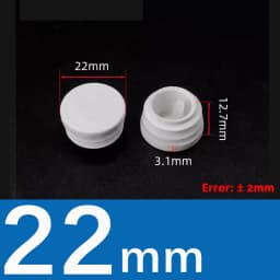 10Pcs White/Black Plastic Round Table Chair Feet Cap Caps Tubing Insert Plugs Hole Cover Pipe End Stopper  13mm~76mm