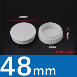 10Pcs White/Black Plastic Round Table Chair Feet Cap Caps Tubing Insert Plugs Hole Cover Pipe End Stopper  13mm~76mm