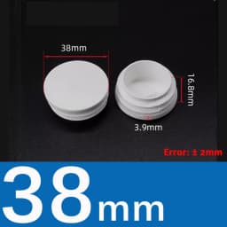 10Pcs White/Black Plastic Round Table Chair Feet Cap Caps Tubing Insert Plugs Hole Cover Pipe End Stopper  13mm~76mm