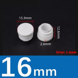 10Pcs White/Black Plastic Round Table Chair Feet Cap Caps Tubing Insert Plugs Hole Cover Pipe End Stopper  13mm~76mm