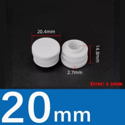 10Pcs White/Black Plastic Round Table Chair Feet Cap Caps Tubing Insert Plugs Hole Cover Pipe End Stopper  13mm~76mm