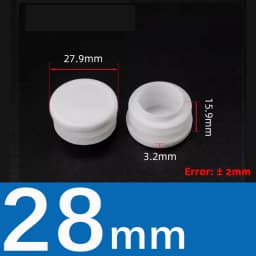 10Pcs White/Black Plastic Round Table Chair Feet Cap Caps Tubing Insert Plugs Hole Cover Pipe End Stopper  13mm~76mm