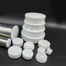 10Pcs White/Black Plastic Round Table Chair Feet Cap Caps Tubing Insert Plugs Hole Cover Pipe End Stopper  13mm~76mm