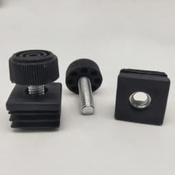 1/2/4Pcs Round Square Adjustable Foot Mats With Nuts Pipe Plug Furniture Tube Cover