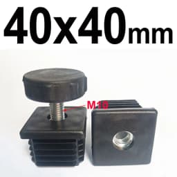 1/2/4Pcs Round Square Adjustable Foot Mats With Nuts Pipe Plug Furniture Tube Cover