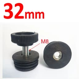 1/2/4Pcs Round Square Adjustable Foot Mats With Nuts Pipe Plug Furniture Tube Cover