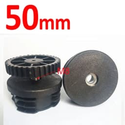 1/2/4Pcs Round Square Adjustable Foot Mats With Nuts Pipe Plug Furniture Tube Cover