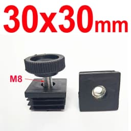 1/2/4Pcs Round Square Adjustable Foot Mats With Nuts Pipe Plug Furniture Tube Cover