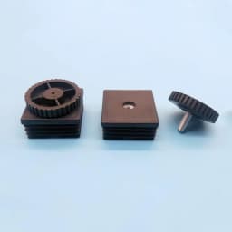 1/2/4Pcs Round Square Adjustable Foot Mats With Nuts Pipe Plug Furniture Tube Cover