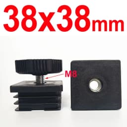 1/2/4Pcs Round Square Adjustable Foot Mats With Nuts Pipe Plug Furniture Tube Cover