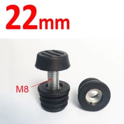 1/2/4Pcs Round Square Adjustable Foot Mats With Nuts Pipe Plug Furniture Tube Cover