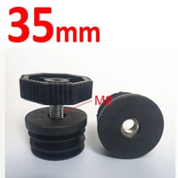 1/2/4Pcs Round Square Adjustable Foot Mats With Nuts Pipe Plug Furniture Tube Cover