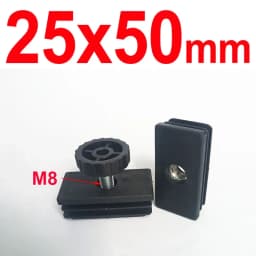 1/2/4Pcs Round Square Adjustable Foot Mats With Nuts Pipe Plug Furniture Tube Cover