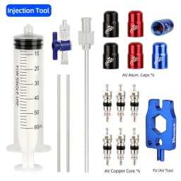 60ml Bicycle Tubeless Tire Sealant Injector MTB Road Bike Fluid Injection Tool Schrader/Presta Valve Tool Optional