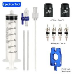 60ml Bicycle Tubeless Tire Sealant Injector MTB Road Bike Fluid Injection Tool Schrader/Presta Valve Tool Optional