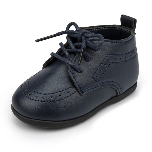 KIDSUN Classic Baby Boys Girls Shoes Newborn PU Leather Toddler Crib First Walkers Shoes Rubber Soft Sole Anti-Slip Kids Shoes
