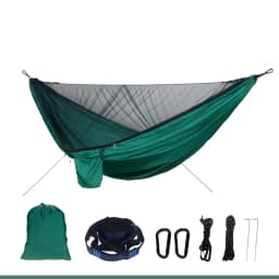 Portable Mosquito Net Nylon Camping Hammock with Waterproof Rain Fly Canopy Tarp  for Outdoor Hanging Bed Sleeping