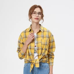 2023 New Fashion Loose Womens Plaid Shirt Fresh College Style Design Blouses And Tops Long Sleeve Casual Female Checked Clothes