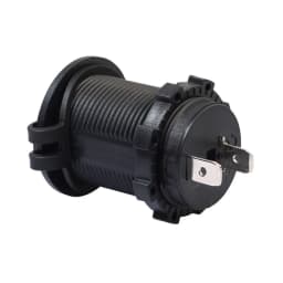 10 Pcs Cigarette Lighter Socket 12V Motorcycle Car Auto Boat Tractor Power Waterproof Outlet Socket Receptacle Plug Black