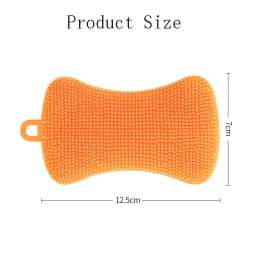 1Pcs  Kitchen Silicone Sponge Dish Washing Scrubber Household Cleaning Sponge Kitchen Gadgets Brush Accessories For Dishes