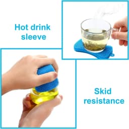 1Pcs  Kitchen Silicone Sponge Dish Washing Scrubber Household Cleaning Sponge Kitchen Gadgets Brush Accessories For Dishes