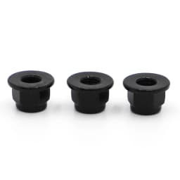 10pcs M3 M4 M5 M6 M8 Black Carbon Steel Hex Flange Nylon Insert Lock Nut Self-locking Nylock Locknut