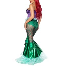 Anime Sexy Mermaid Ariel Princess Costumes Adult Women Halloween Mermaid Masquerade Uniforms Dress Up Fancy Sequins Ruffle Dress