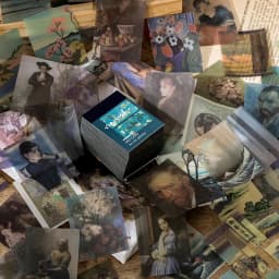 Journamm 50-366pcs Craft Vintage Scrapbooking Paper Kawaii Art Junk Journal Deco Sticker Natural Collection DIY Material Paper