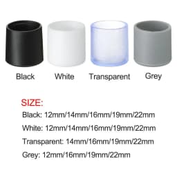 10pcs/set PVC Chair Leg Caps Round Bottom Silicone Pads Non-Slip Covers Floor Protectors Furniture Table Leveling Feet Durable