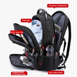 Waterproof Men's Swiss Backpack 15.6/17 Inch Laptop Backpacks School Travel Bags Large Capacity Business bagpack Mochila