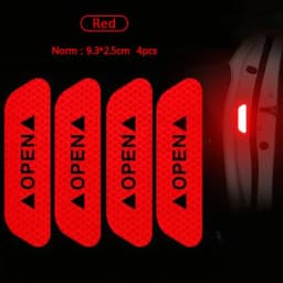 Car Door Reflective Stickers Night Safety Warning Tape Door Stickers Decorative Stickers Car Reflective Strip Car Accessories